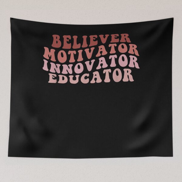 Item preview, Believer Motivator Innovator Educator Teacher Back To School  designed and sold by andrewbashfordb.