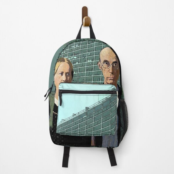 Item preview, Brixton Grant Wood's American Gothic (1930) famous painting remix designed and sold by WeGotThat.