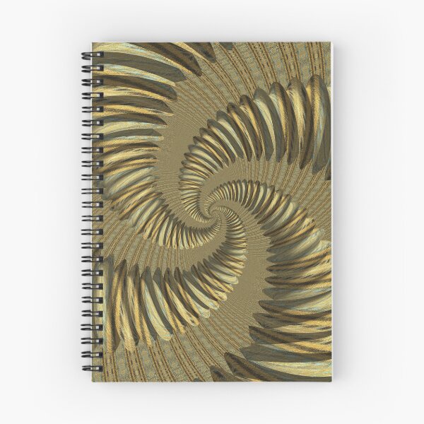 Item preview, contemporary style gold brown and beige creative spiral design designed and sold by mister-john.