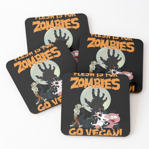 Item preview, Flesh Is For Zombies Go Vegan Halloween  designed and sold by andrewbashfordb.