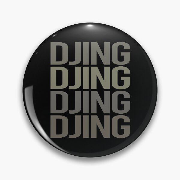 Item preview, Arte de texto gris Djing DJ Disc Jockey Deejay designed and sold by StoreCalamity.