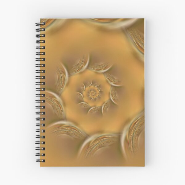 Item preview, bright stylish gold brown and beige creative spiral design designed and sold by mister-john.
