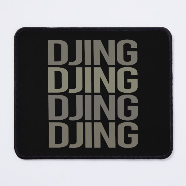 Item preview, Arte de texto gris Djing DJ Disc Jockey Deejay designed and sold by StoreCalamity.