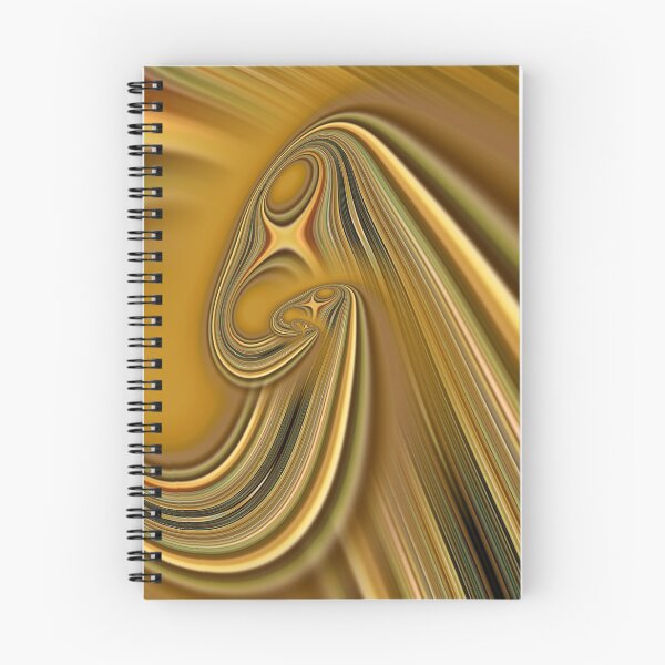 Item preview, modern stylish gold brown and beige creative spiral design designed and sold by mister-john.