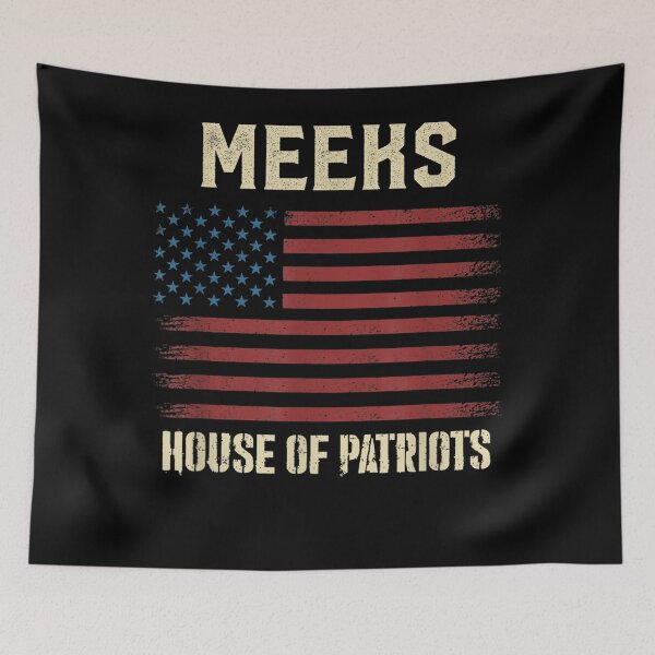 Item preview, Meeks Last Name Surname American Flag Family  designed and sold by sarahbennetth.