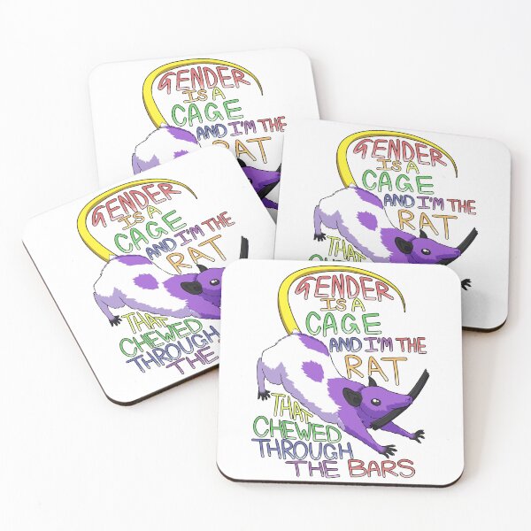 Item preview, GENDER IS A CAGED RAT designed and sold by galaxia-prince.