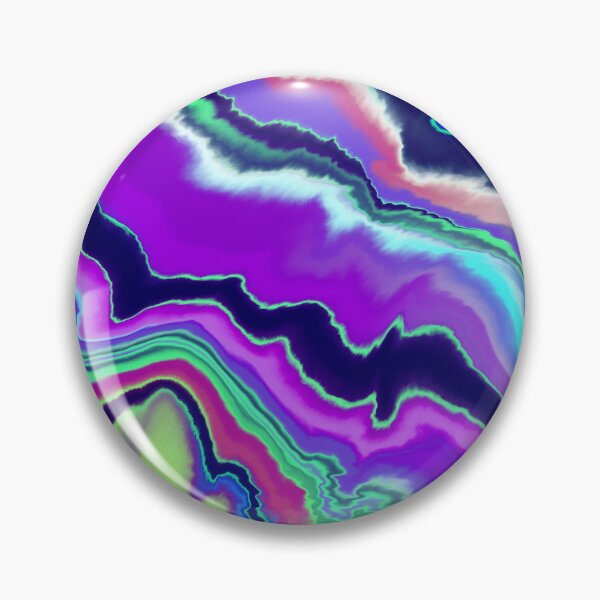 Item preview, Marble Rainbow Glow Neon Electro Disco Hippie Abstract Retro Fluorescent designed and sold by ArticLotusShop.