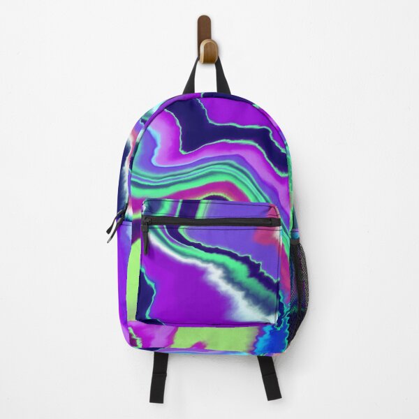 Item preview, Marble Rainbow Glow Neon Electro Disco Hippie Abstract Retro Fluorescent designed and sold by ArticLotusShop.