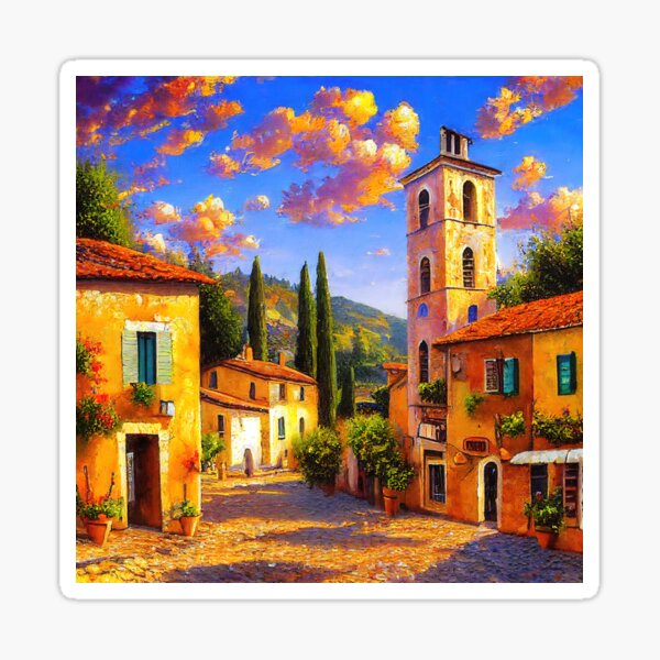 Item preview, Villages of Tuscany designed and sold by AM FineArtPrints.