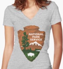National Park Service Women's Fitted V-Neck T-Shirt