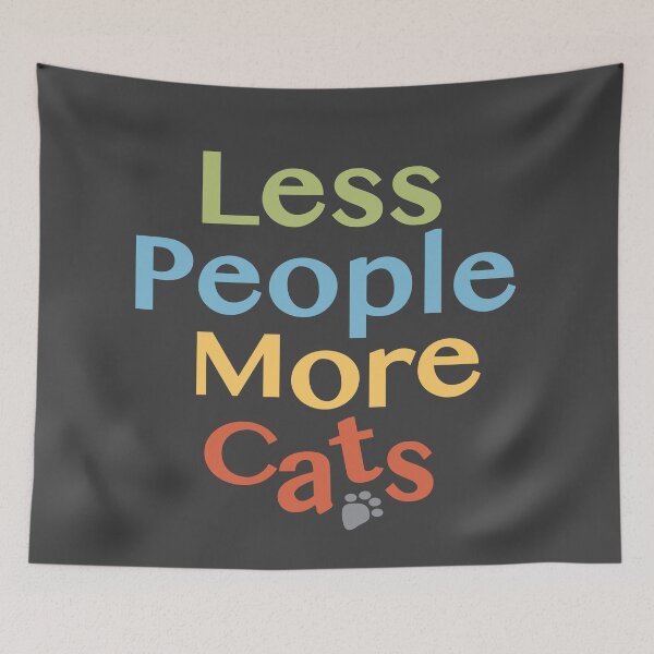 Item preview, Less People More Cats  designed and sold by Mimi Huang.