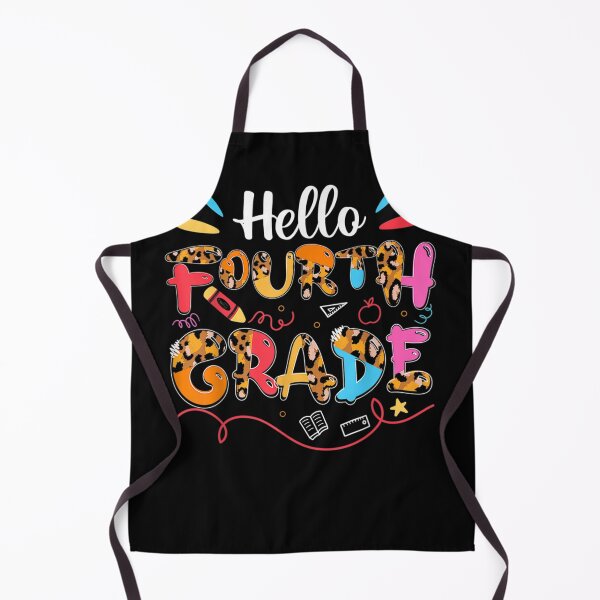 Item preview, Hello Fourth Grade Back To School 1st Day Leopard Teachers designed and sold by sarahbennetth.