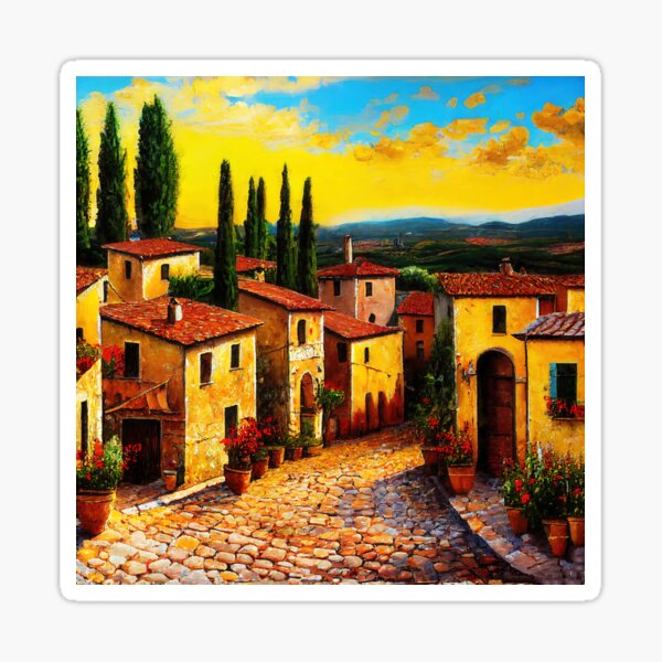 Item preview, Villages of Tuscany designed and sold by AM FineArtPrints.