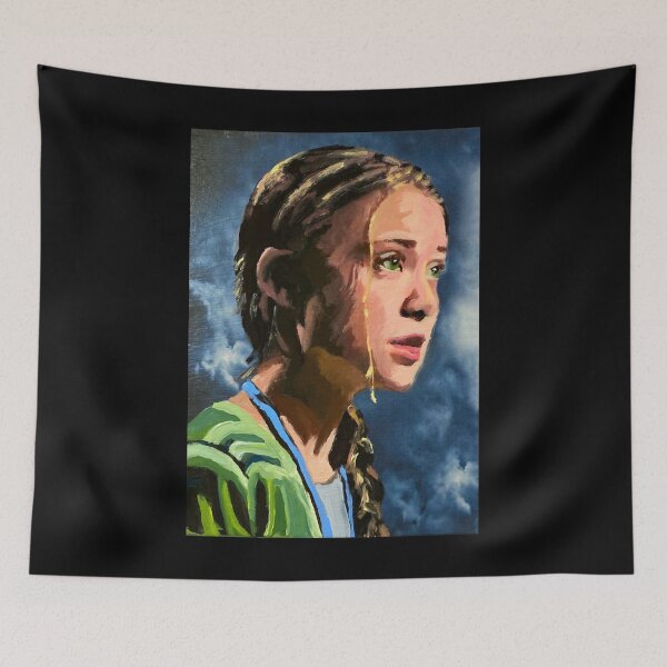 Aperçu de l'œuvre Cadeau porte-bonheur Greta Thunberg Cadeaux pour Halloween créée et vendue par DasandLieu.