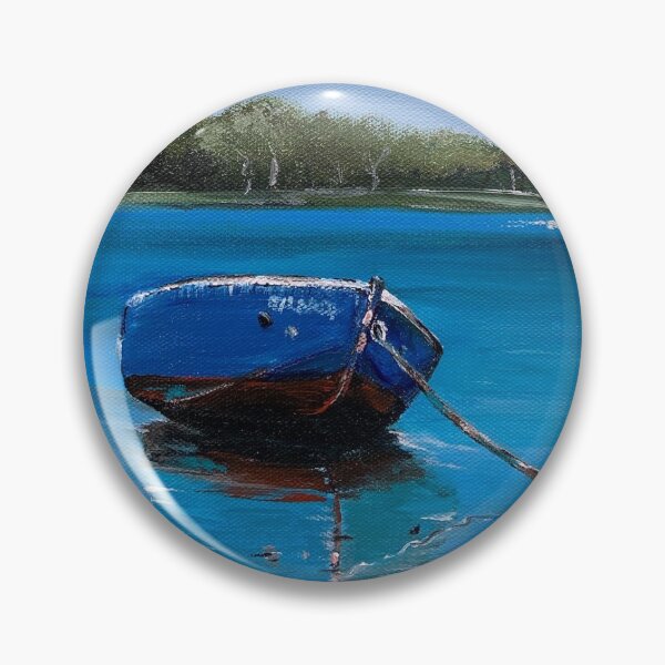Item preview, Reflejo de barco azul designed and sold by NetRaeArt.