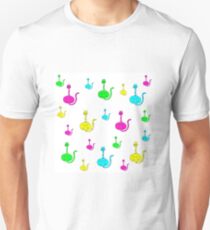 cats cartoon graphic color Unisex T-Shirt