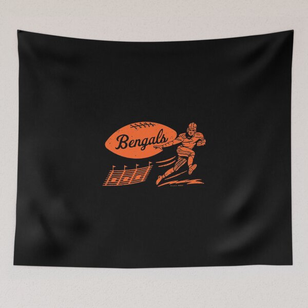 Item preview, Vintage Football Cincinnati Bengals (Orange Bengals Wordmark) Essential T-Shirt designed and sold by rosaliarlwsa.