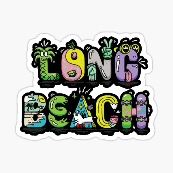 Long Beach Funky Sticker