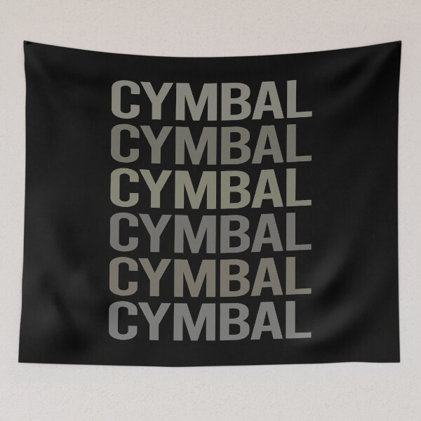 Item preview, Gray Text Art Cymbals Cymbal designed and sold by StoreCalamity.