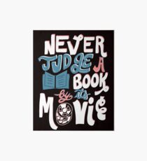 Beurteile nie ein Buch nach seinem Film Lustig Galeriedruck