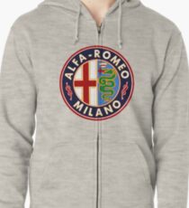 Antikes Alfa-Romeo Oldtimer-Schild Kapuzenjacke
