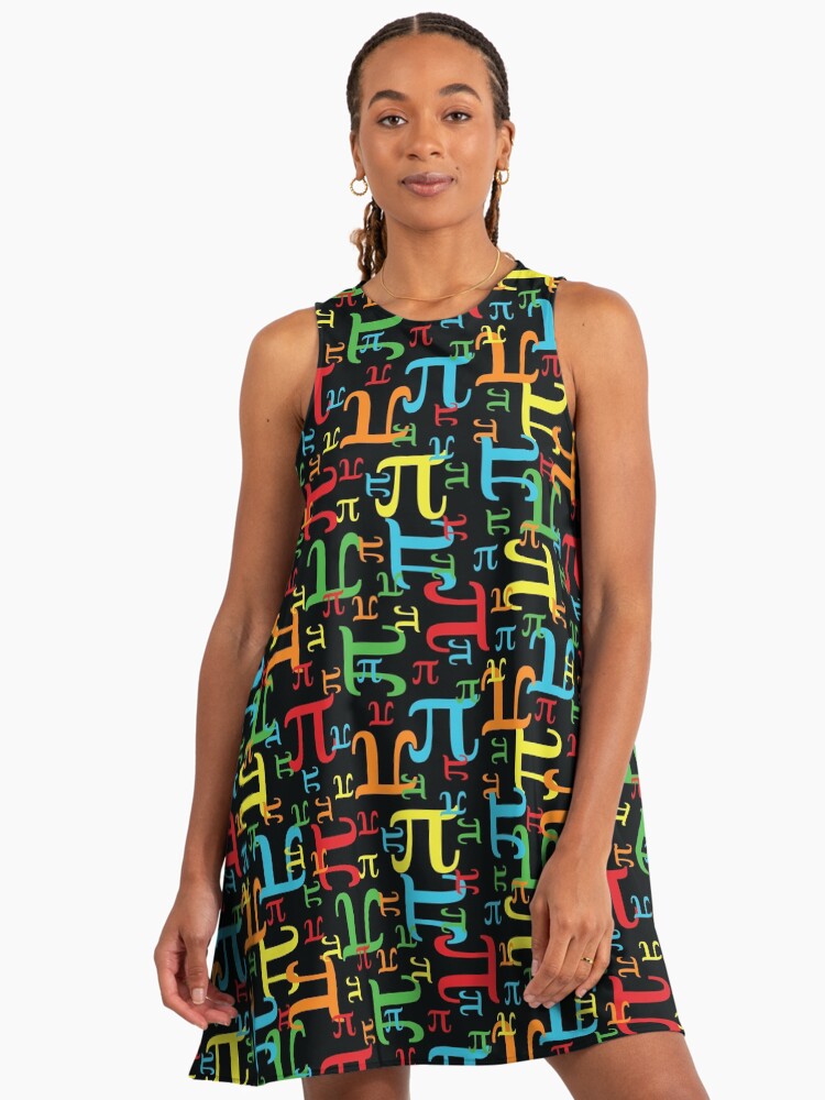 Pieces of Pi (Dark Neon)" A-Line Dress for Sale by robyriker | Redbubble