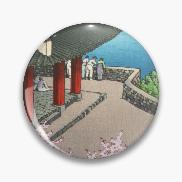 Item preview, Spring at Botandai Tower by Kawase Hasui designed and sold by Takeda-art.