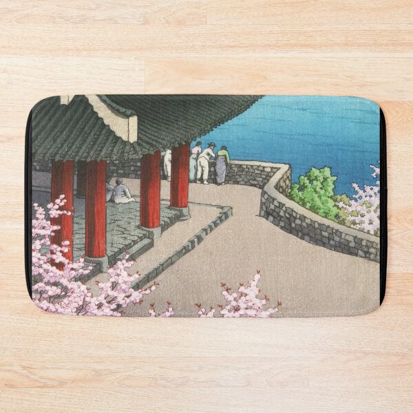 Item preview, Spring at Botandai Tower by Kawase Hasui designed and sold by Takeda-art.