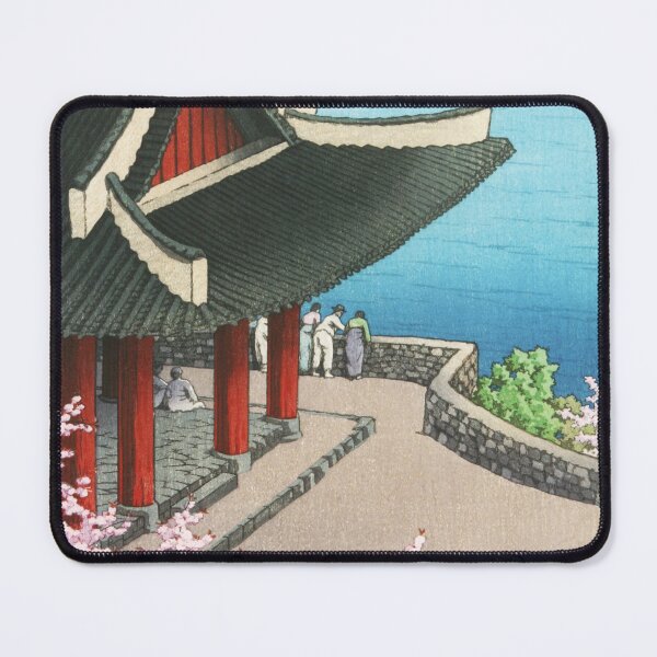 Item preview, Spring at Botandai Tower by Kawase Hasui designed and sold by Takeda-art.