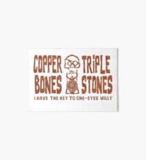 Kupfer Knochen Triple Stones Galeriedruck