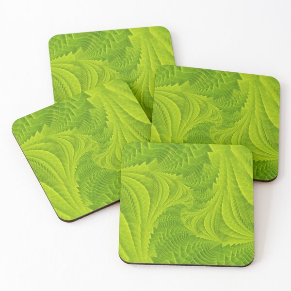 Item preview, contemporary many shades of bright green fractal and creative spiral design designed and sold by mister-john.