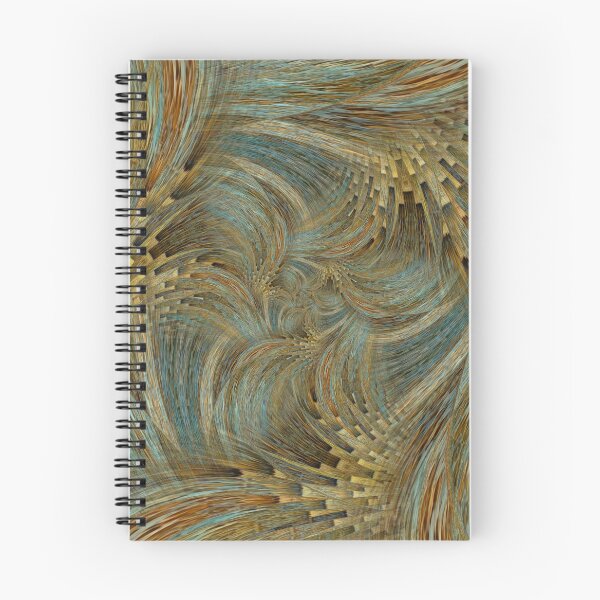 Item preview, contemporary style gold brown and beige creative spiral design designed and sold by mister-john.