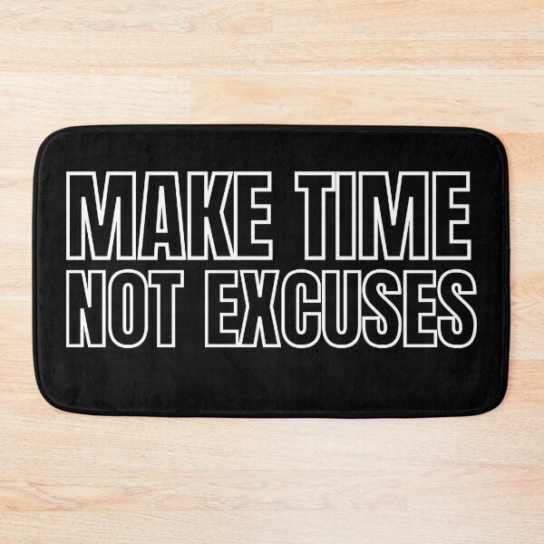 Item preview, Make Time Not Excuses poster designed and sold by KingsManKind.