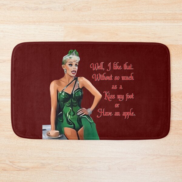 Item preview, White Christmas - Kiss My Foot or Have an Apple - Red designed and sold by Smile More Art Store ⭐️⭐️⭐️⭐️⭐️.