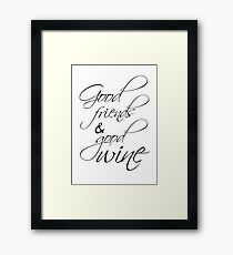 Good wine Gerahmtes Wandbild