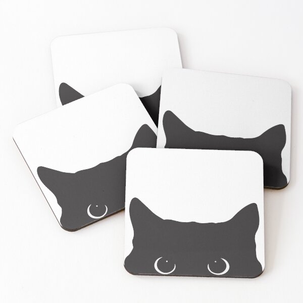 Item preview, Black Cat Peeker Peeking Cute designed and sold by KaydenLee.