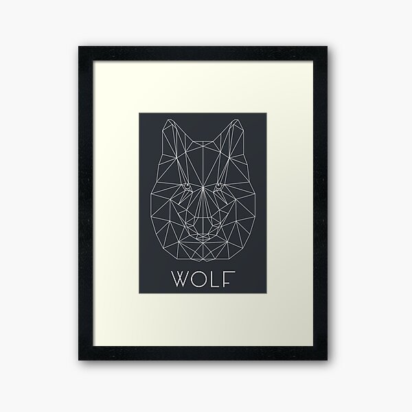 Wolf 03 Gerahmter Kunstdruck