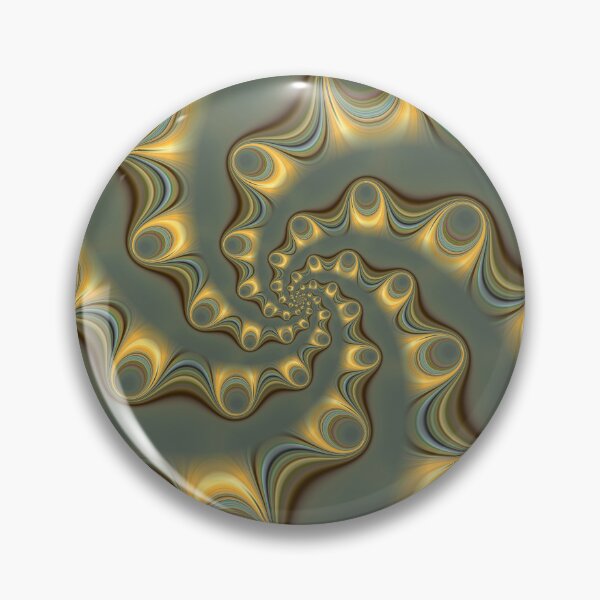 Item preview, contemporary style gold brown and beige creative spiral design designed and sold by mister-john.