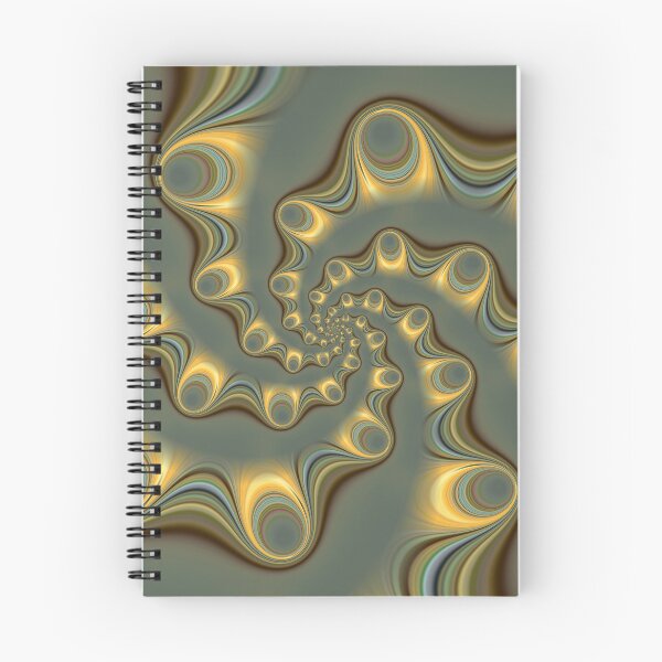 Item preview, contemporary style gold brown and beige creative spiral design designed and sold by mister-john.