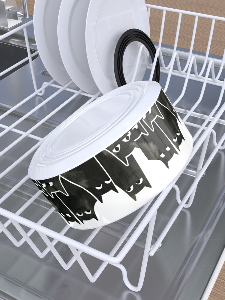 Alternate view of Suspicious Cats Pet Bowl