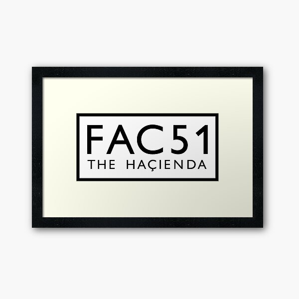Factory Records La Hacienda Lámina enmarcada