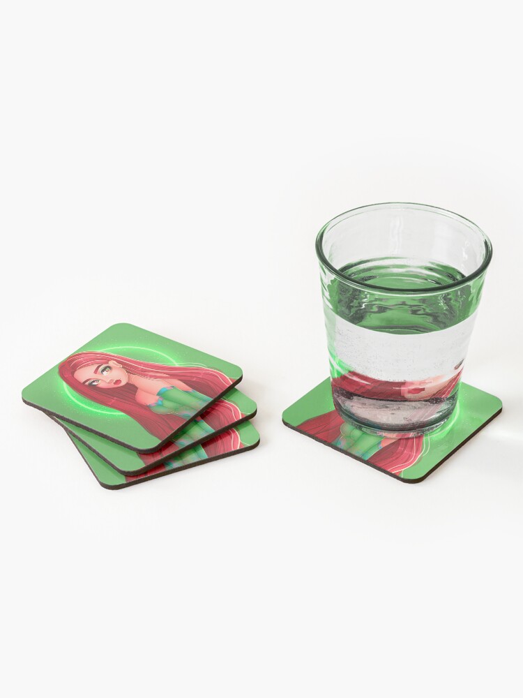 Alternate view of Red hair girl Coasters (Set of 4)