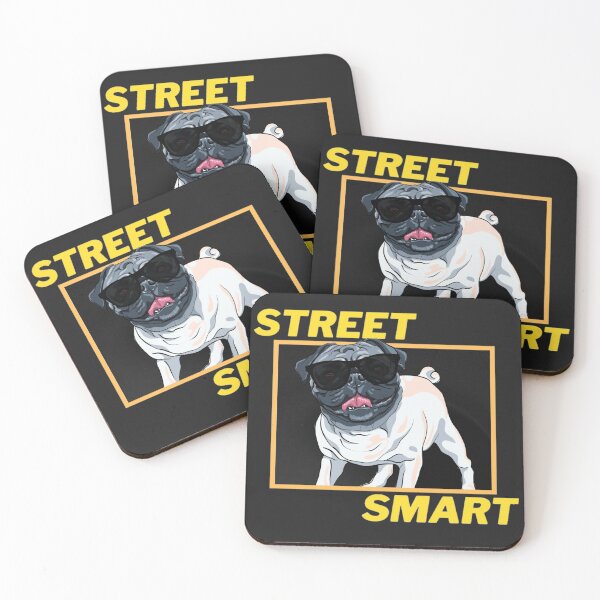 Item preview, Street Smart Pug designed and sold by CutesyyApparel.