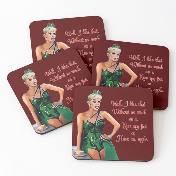 Item preview, White Christmas - Kiss My Foot or Have an Apple - Red designed and sold by Smile More Art Store ⭐️⭐️⭐️⭐️⭐️.