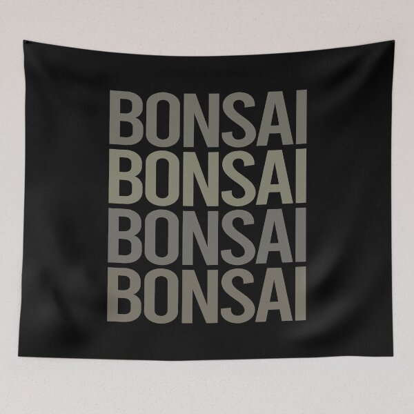 Artikelvorschau, Grauer Text-Kunst-Bonsai entworfen und verkauft von StoreCalamity.