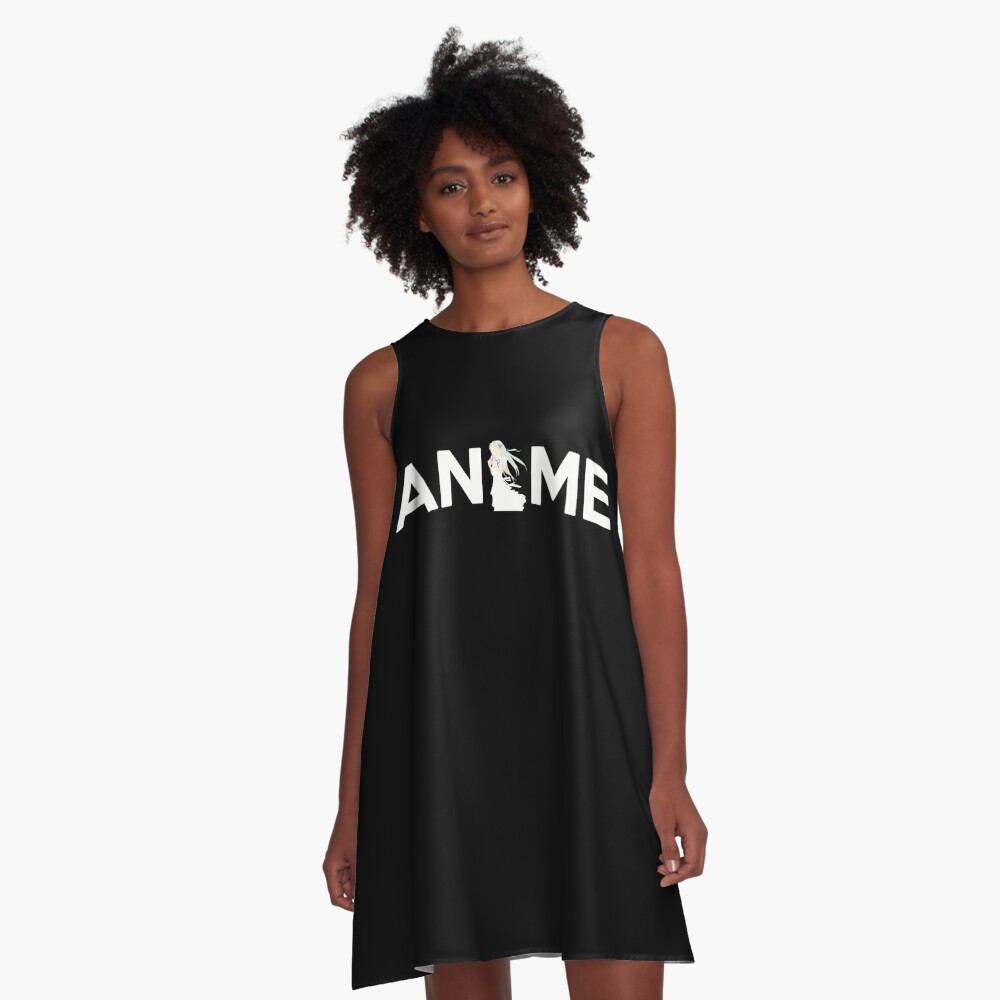 "Anime Shirt" A-Line Dress for Sale by JaneFlame | Redbubble