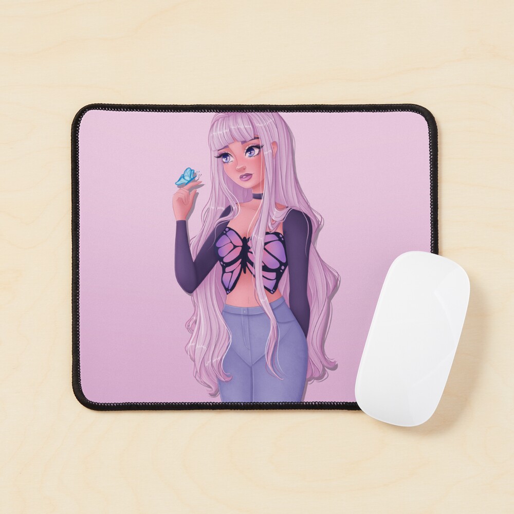 rose girl Mouse Pad