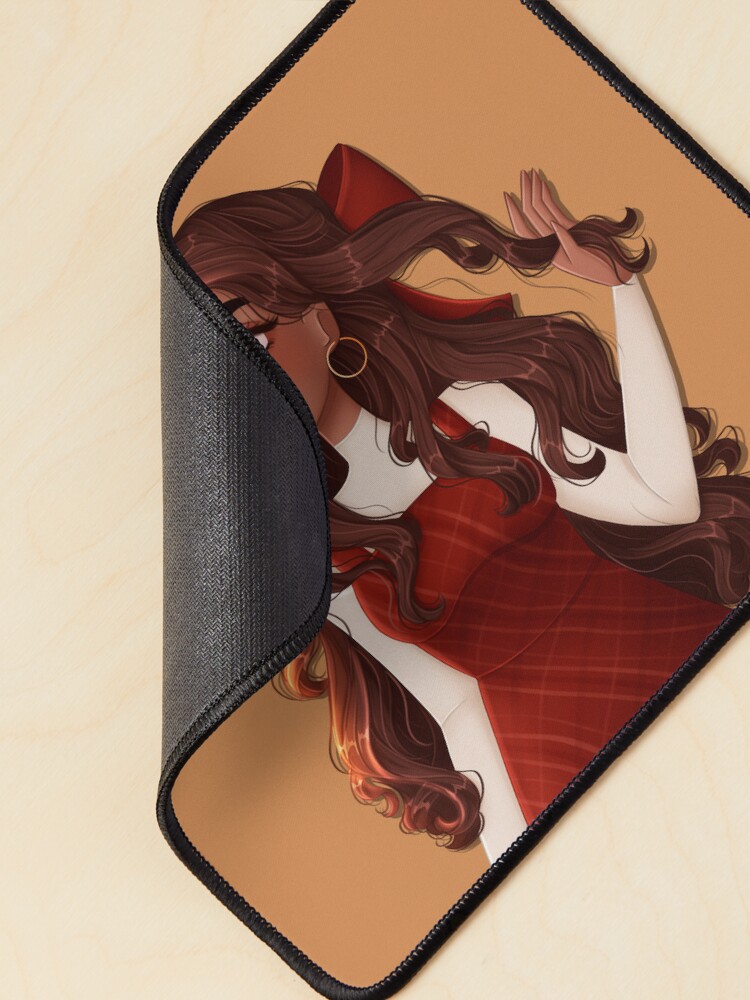 Alternate view of Fall girl Mouse Pad