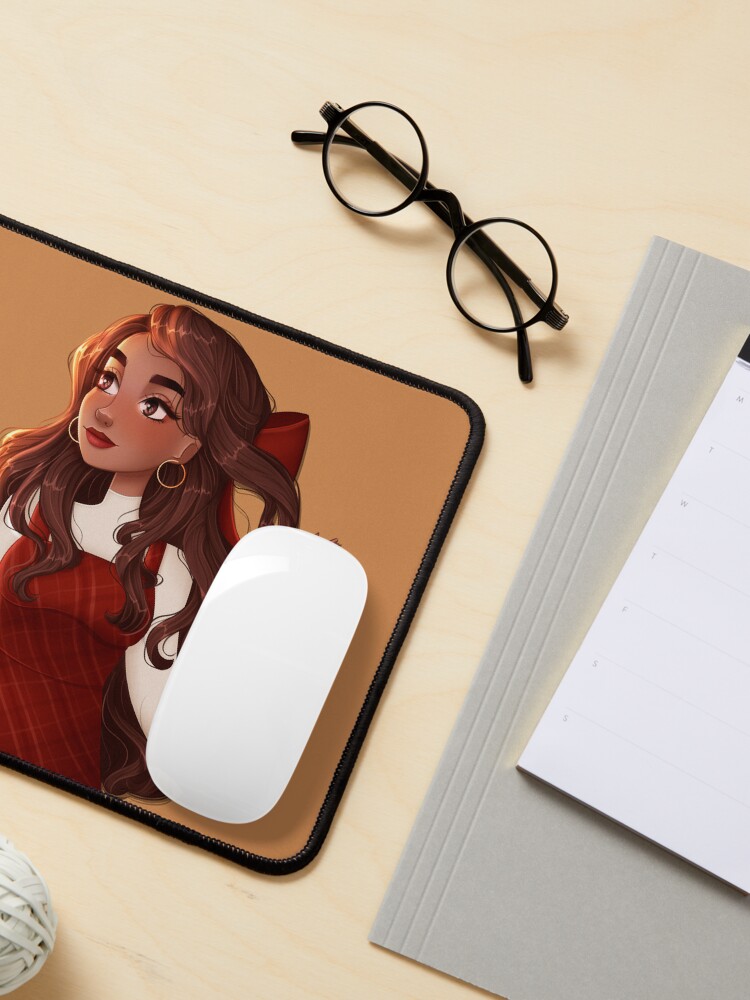 Alternate view of Fall girl Mouse Pad