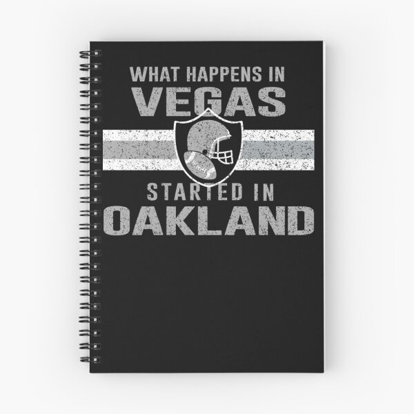 Item preview, What Happens in Vegas Started In Oakland - Football Tee For Fans designed and sold by caraqeysusan.